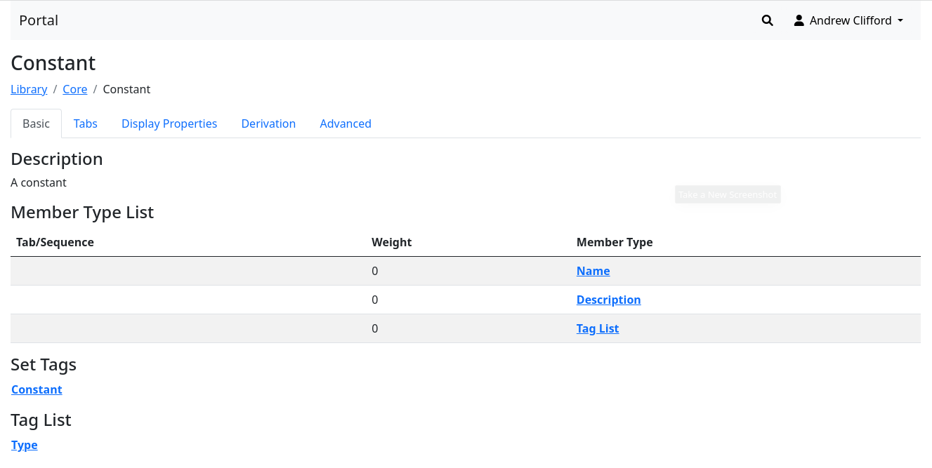 Definition of the Constant node type