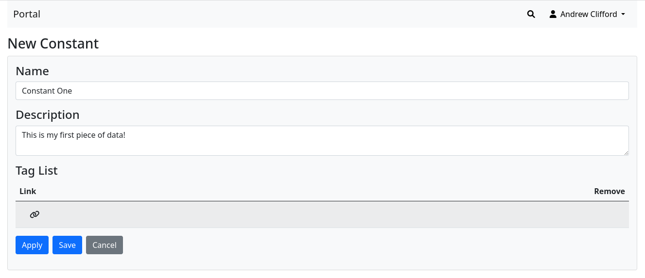 Creating a new constant