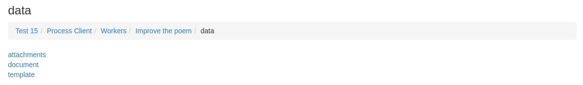 Worker data folder listing