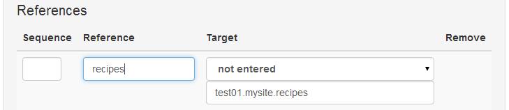 Entering page references for quick links